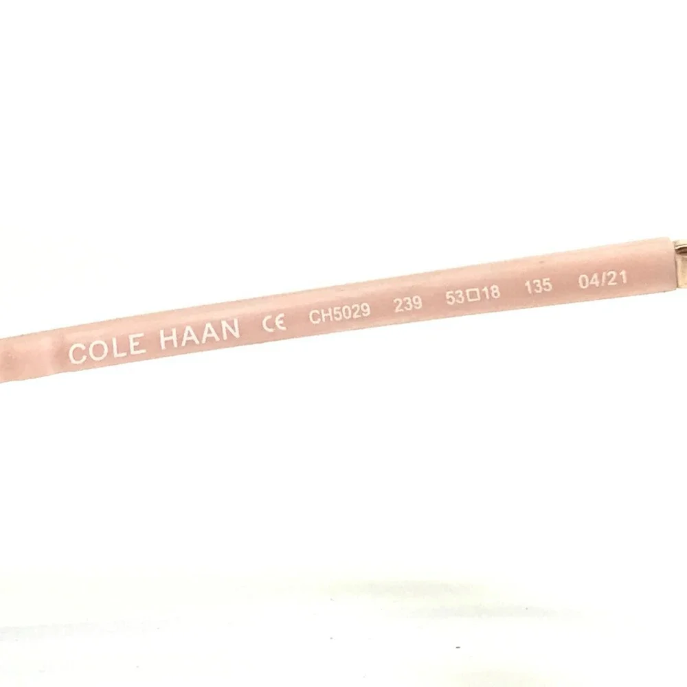 Cole Haan Eyeglasses Frames CH5029 239 Pink Tortoise Gold Cat Eye 53-18-135